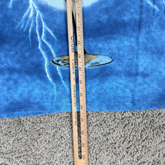 Dont Mess With Texas Shirt Womens Large Blue Cowgirl Martini Graphic Rhinestone - Picture 8 of 10